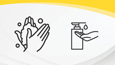 Wash your hands or use hand sanitizer