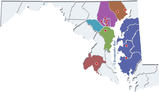 Map of Maryland