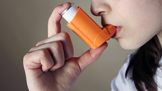 using inhaler