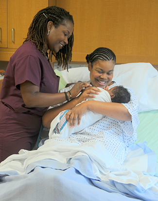 mother and baby are well cared for