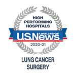 High Performing Hospitals | US News & World Report | 2020-21 | Lung Cancer