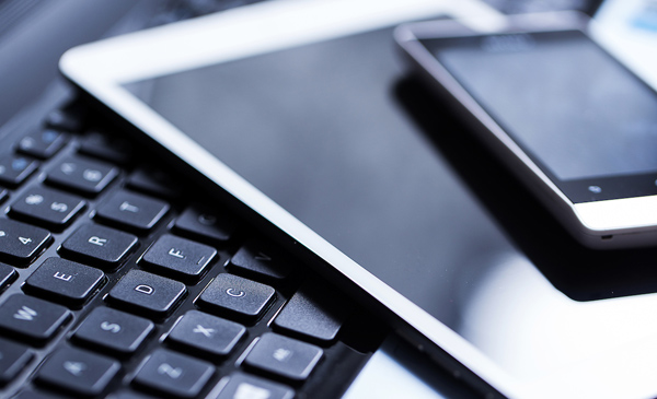 Keyborad, tablet and phone