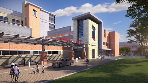 Rednering of new UM Capital Region Medical Center