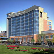 Exterior, front site plan for UM Capital Region Medical Center