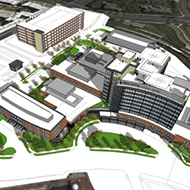 Arial Campus site plan for UM Capital Region Medical Center