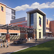 Exterior Emergency Entrance site plan for UM Capital Region Medical Center
