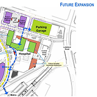 Future expansion site plan for UM Capital Region Medical Center