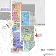Level 1 Floor Plan for UM Capital Region Medical Center