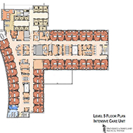 Level 5 Floor Plan Intensive Care Unit for UM Capital Region Medical Center