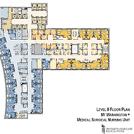 Level 8 Floor Plan Mt. Washington + Medical Surgical Nursing Unit for UM Capital Region Medical Center