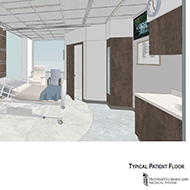 Patient Floor Site plan for UM Capital Region Medical Center