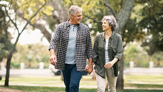 Couple walking
