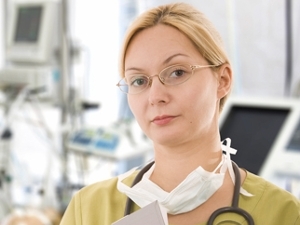 Critical care medical provider in an office