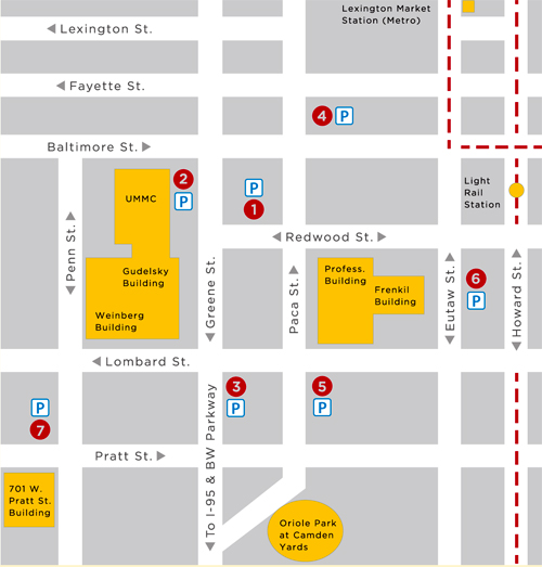 UM FPI Parking and Transportation Map