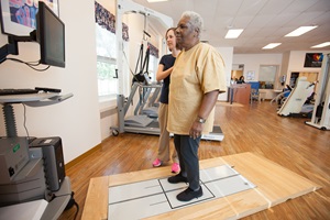 male patient Balance & Vestibular Rehabilitation evaluation