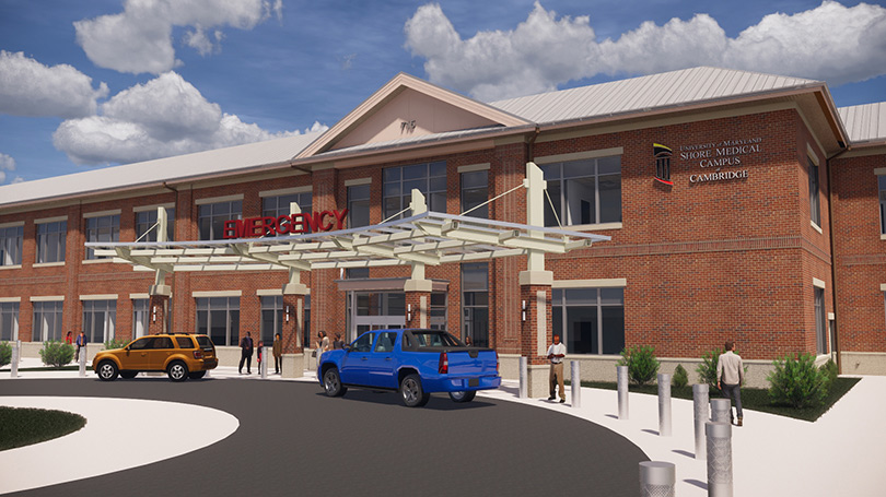 UM Shore Emergency Center at Cambridge Entrance