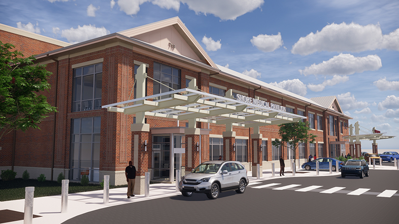 UM Shore Medical Pavilion at Cambridge Medical Office Building Entrance