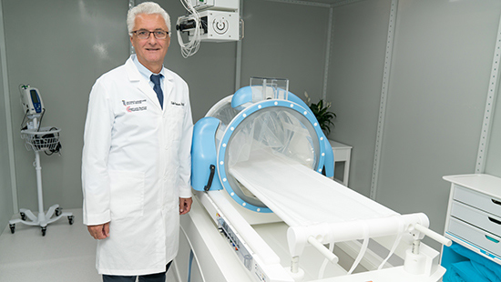 Zeljko Vujaskovic at the Maryland Proton Treatment Center