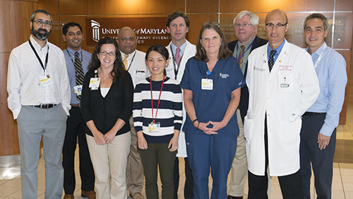 Group shot of the brain tumor team