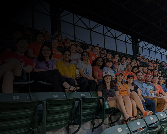 Residents at an Orioles game