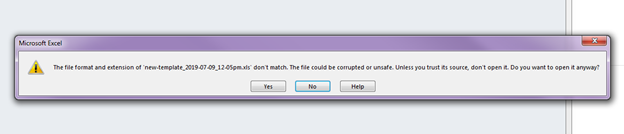 You will always get a warning message when you download a file from MedHub