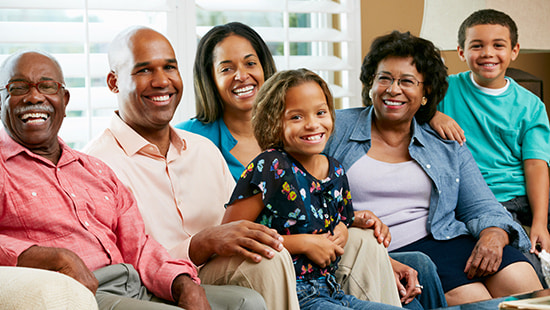 Cardiogenetic Testing - family seated on couch