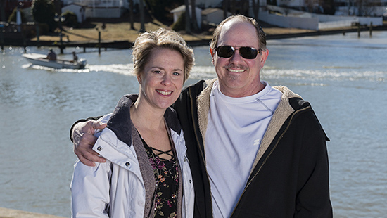 UMMC heart failure patient John Wise, right