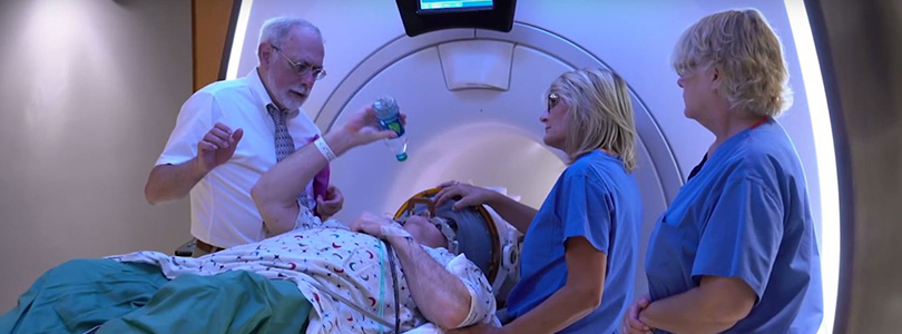 Essential Tremor | UMMC medical staff check the effectiveness of an MRI-Guided Focused Ultrasound Treatment