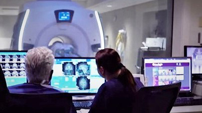 Person in gamma knife surgery