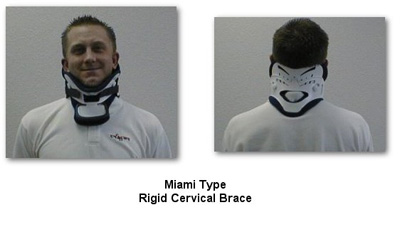 photo of a Miami Type Rigid Cervical Brace