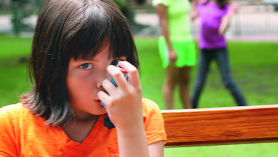 Child with asthma