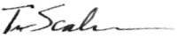Photo of Doctor Thomas M. Scalea's signature