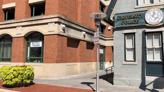 View of Western Penn Women's health Center from Pratt and Penn Streets