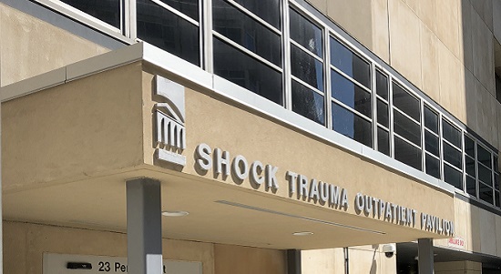 Shock Trauma Outpatient Pavilion exterior entrance